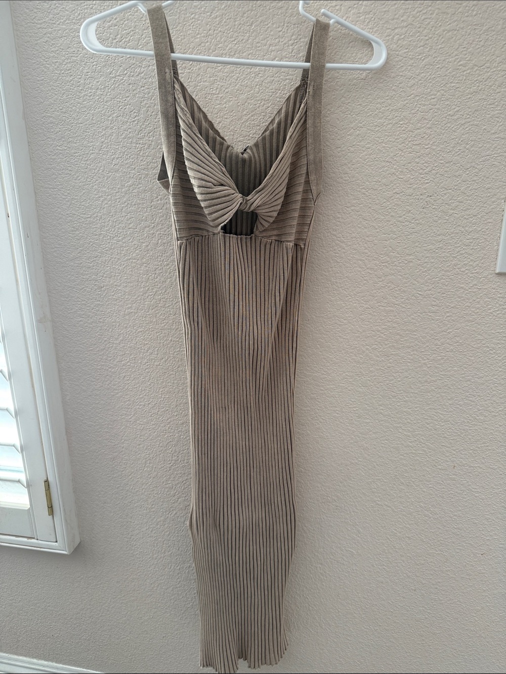 John Elliott Mineral Wash Ginza Rib Twist Dress